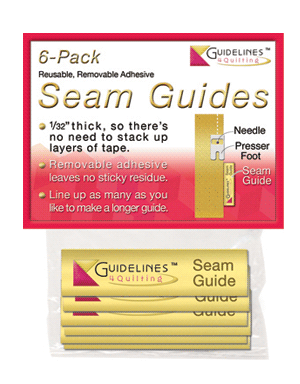 6-Pack Seam Guides by Guidelines4Quilting